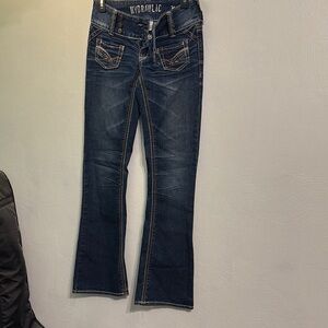 Hydraulic Blue Flare Wide Leg Jeans